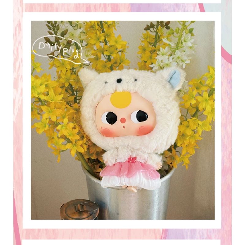 Mô hình Blind box Gấu bông Baby Three Big Head Baby Zipper Bag Series ( Em Bé Đầu To ) BABY THREE