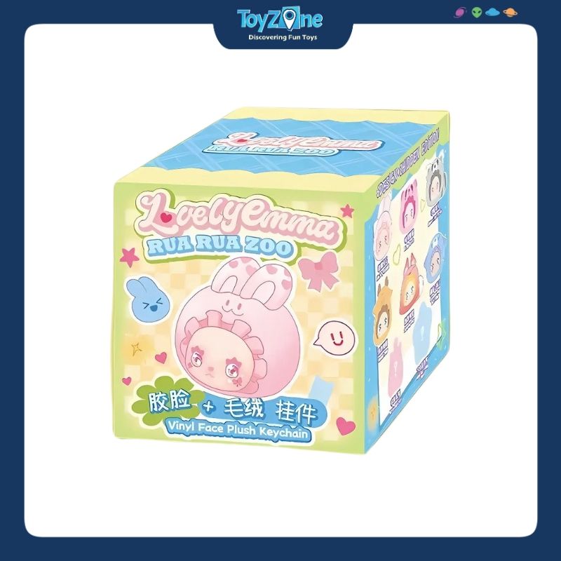 Mô hình Blind box Móc khoá Gấu bông Lovely Emma Rua Rua Zoo Vinyl Face MJ STUDIO
