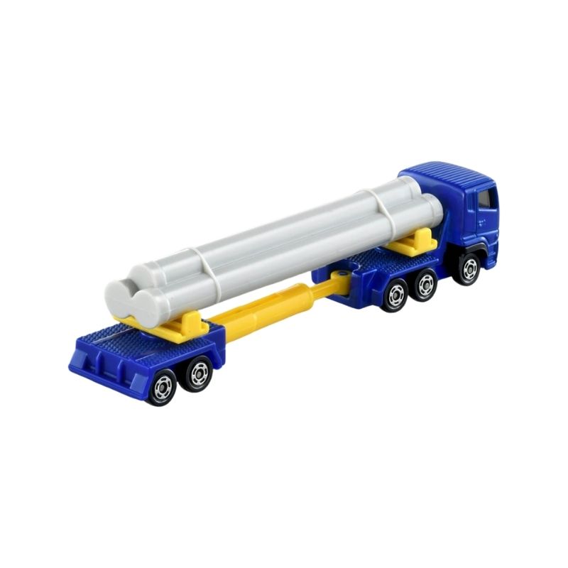  Mô hình xe đầu kéo rơ moóc Mitsubishi Fuso Super Great Pole Trailer No.140 Tomica Long 