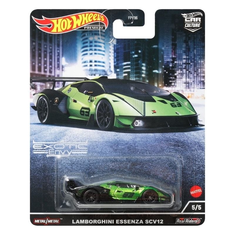 Mô hình xe Lamborghini Essenza SCV12 Car Culture Series: Exotic Envy 1:64 Hot Wheels Premium