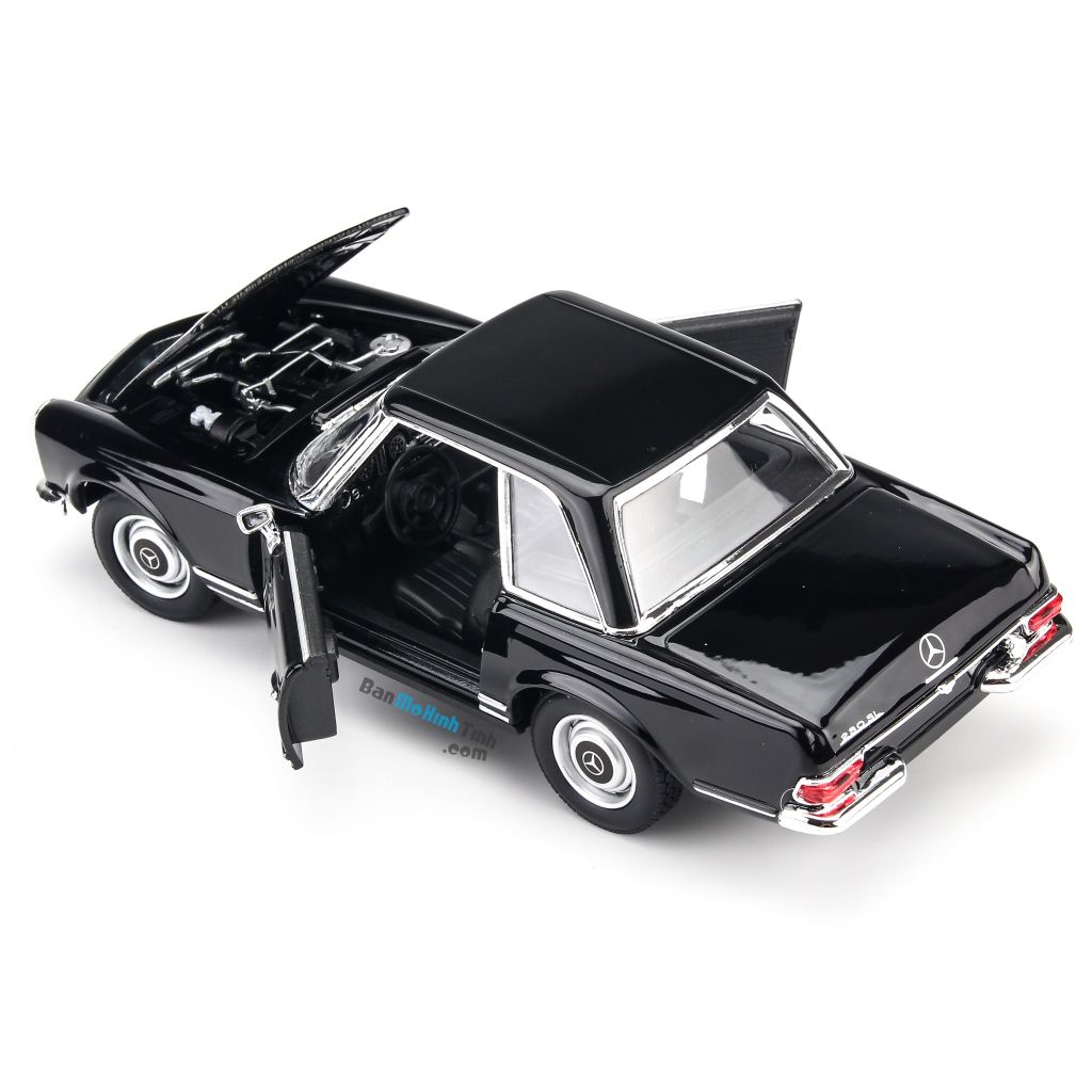 Mô hình xe Mercedes Benz 230SL Black 1:24 Welly- 18853
