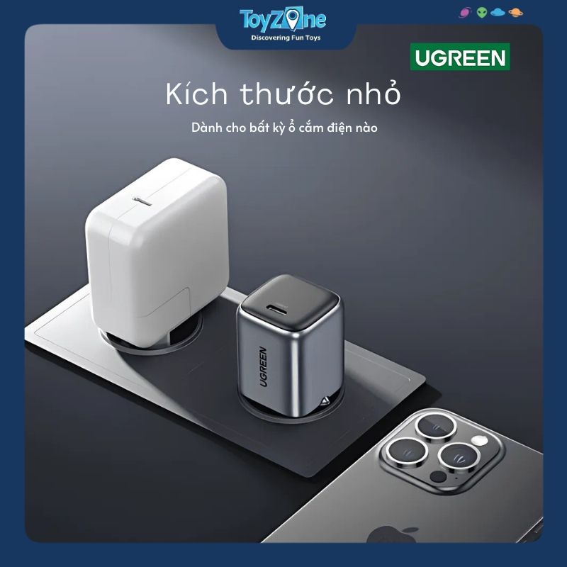 Củ Sạc Nhanh Nexode 20W USB-C PD GaN Fast Charger UGREEN