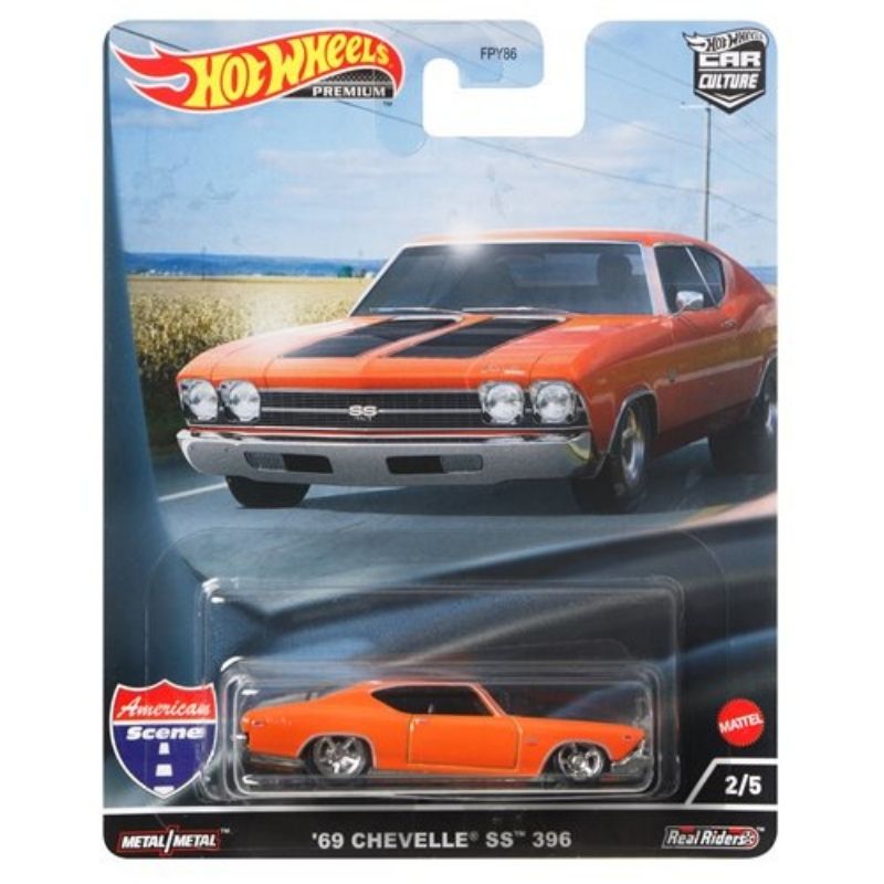 Mô hình xe Chevelle SS 396 1969 Car Culture Series: American Style 1:64 Hot Wheels Premium