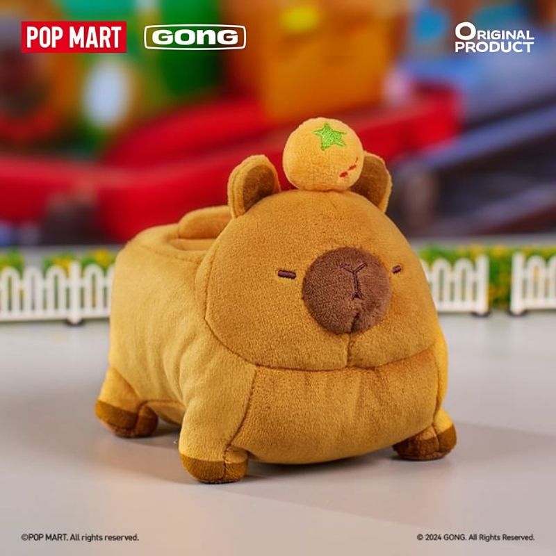 Mô hình đồ chơi Blind box Gấu bông GONG Original Roaming Series Plush Toy Car POP MART