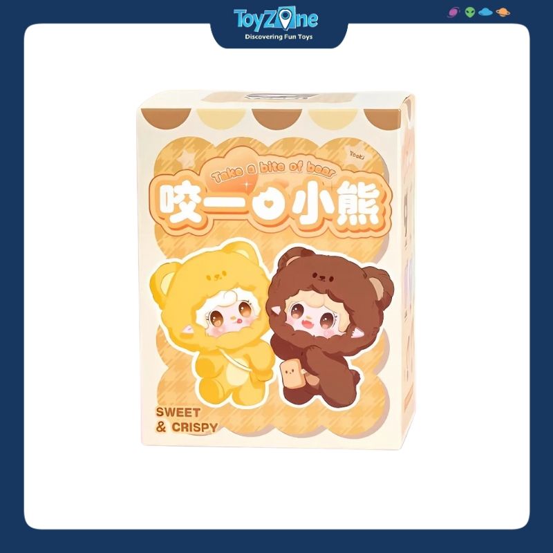 Mô hình Blind box Móc khóa Gấu bông Yooki Take a Bite of the Bear V4 YALLI STUDIO