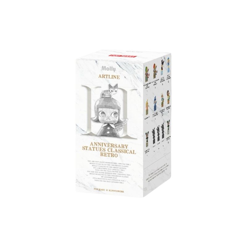 Mô hình đồ chơi Blind box Molly Anniversary Statues Classical Retro Series 2 ( Tượng Kỷ Niệm Cổ Điển ) POP MART