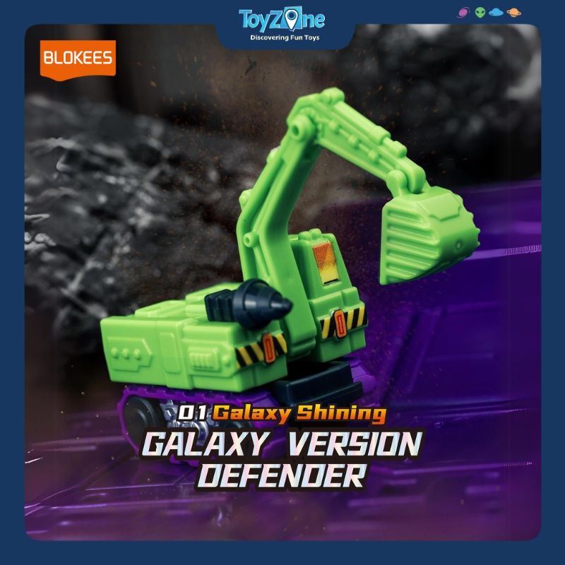 Mô hình đồ chơi Lắp ráp Blind box Transformers Galaxy Version Defender 01 Galaxy Shining Model Kits BLOKEES