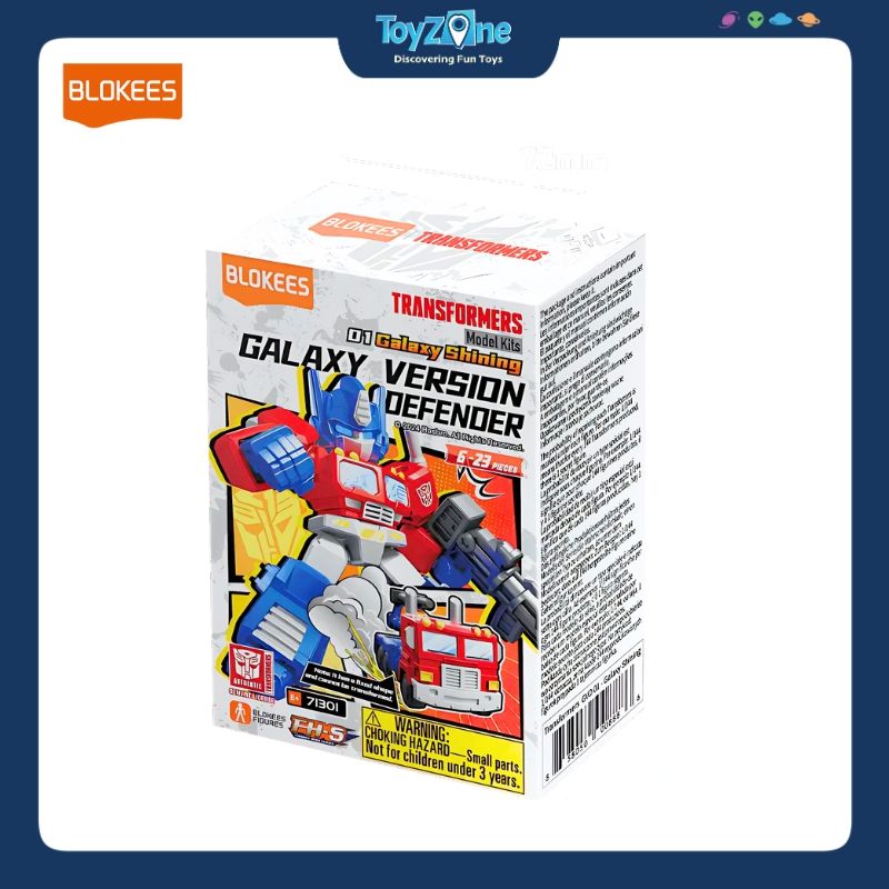 Mô hình đồ chơi Lắp ráp Blind box Transformers Galaxy Version Defender 01 Galaxy Shining Model Kits BLOKEES