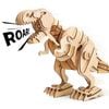 Mô hình gỗ lắp ráp 3D Robotic T-Rex (Khủng Long Bạo Chúa) (Wood Color) - Robotime D200 - WP035