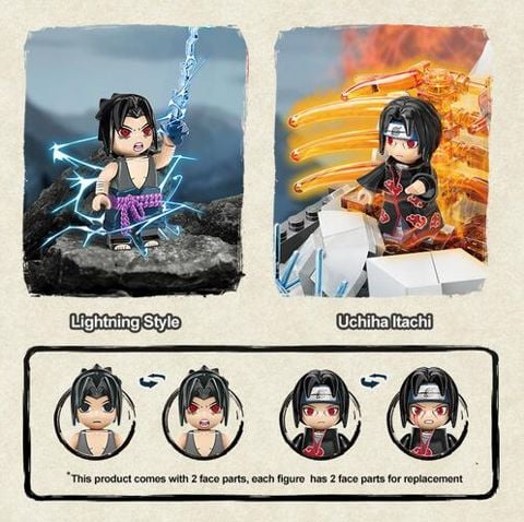 Bộ đồ chơi lắp ráp mô hình Naruto Keeppley