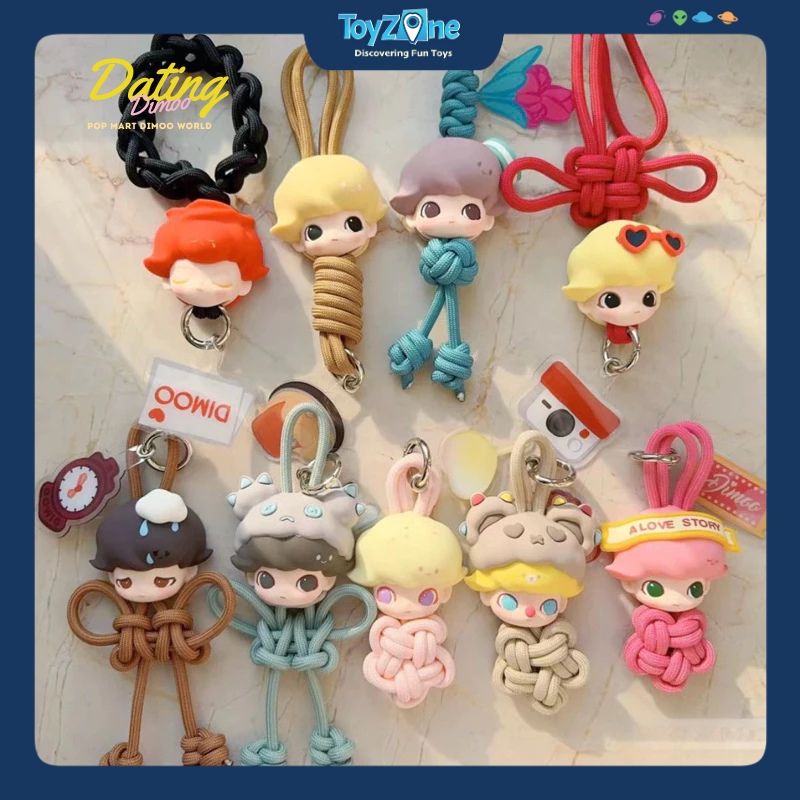 Dây đeo Blind box Dimoo Dating Series Lanyard ( Dimoo Hẹn Hò ) POP MART