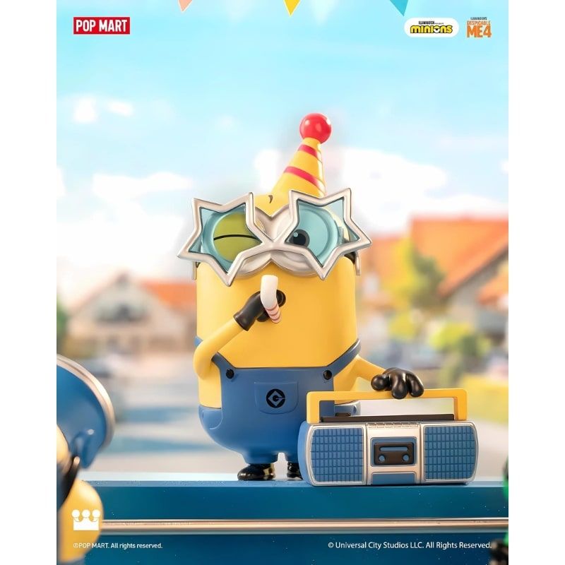 Mô hình đồ chơi Blind box Minions Despicable Me 4 Series Figures ( Kẻ Trộm Mặt Trăng ) POP MART