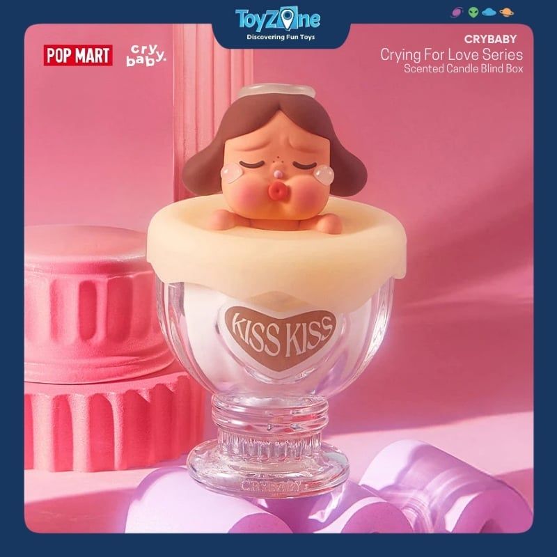 Mô hình Blind box Nến Thơm Crybaby Crying For Love Scented Candle Series ( Khóc Vì Tình Yêu ) POP MART