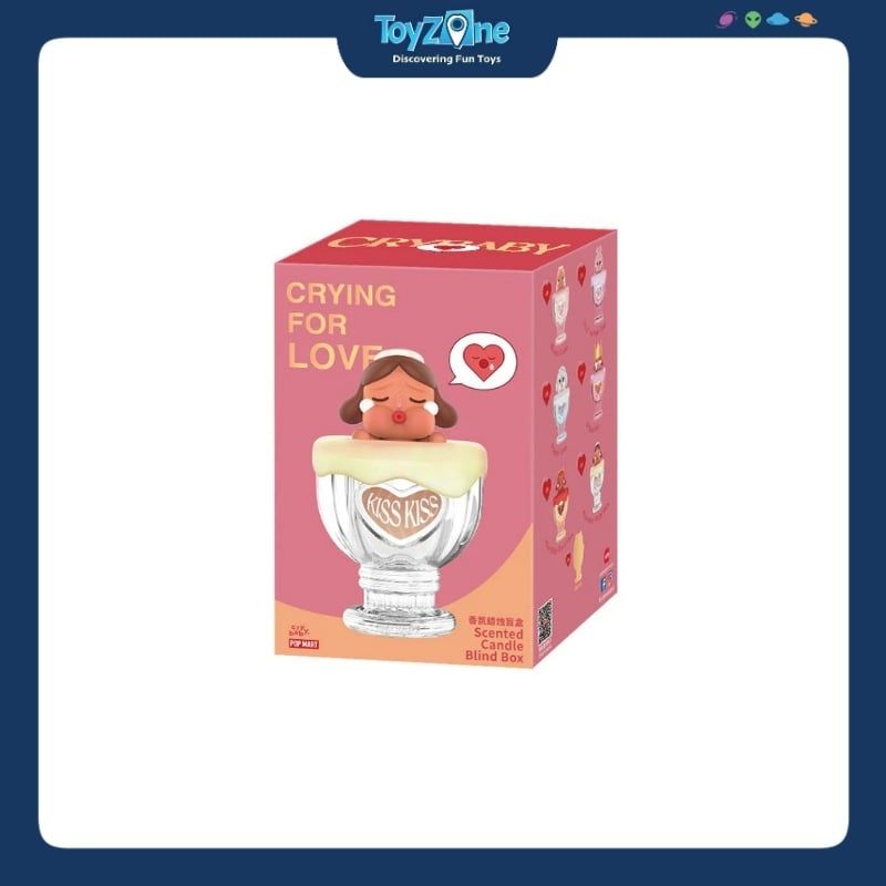 Mô hình Blind box Nến Thơm Crybaby Crying For Love Scented Candle Series ( Khóc Vì Tình Yêu ) POP MART