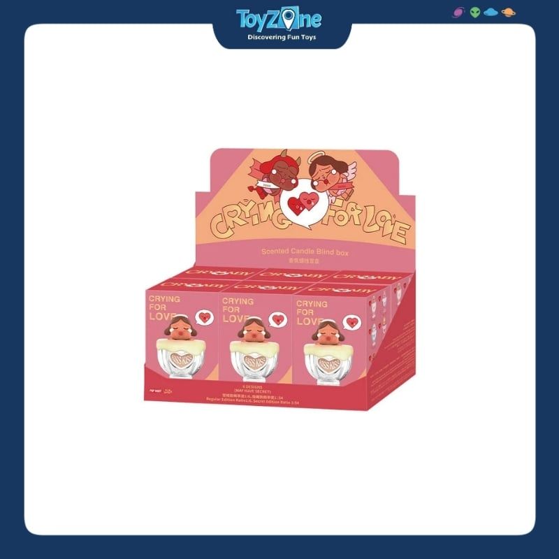 Mô hình Blind box Nến Thơm Crybaby Crying For Love Scented Candle Series ( Khóc Vì Tình Yêu ) POP MART