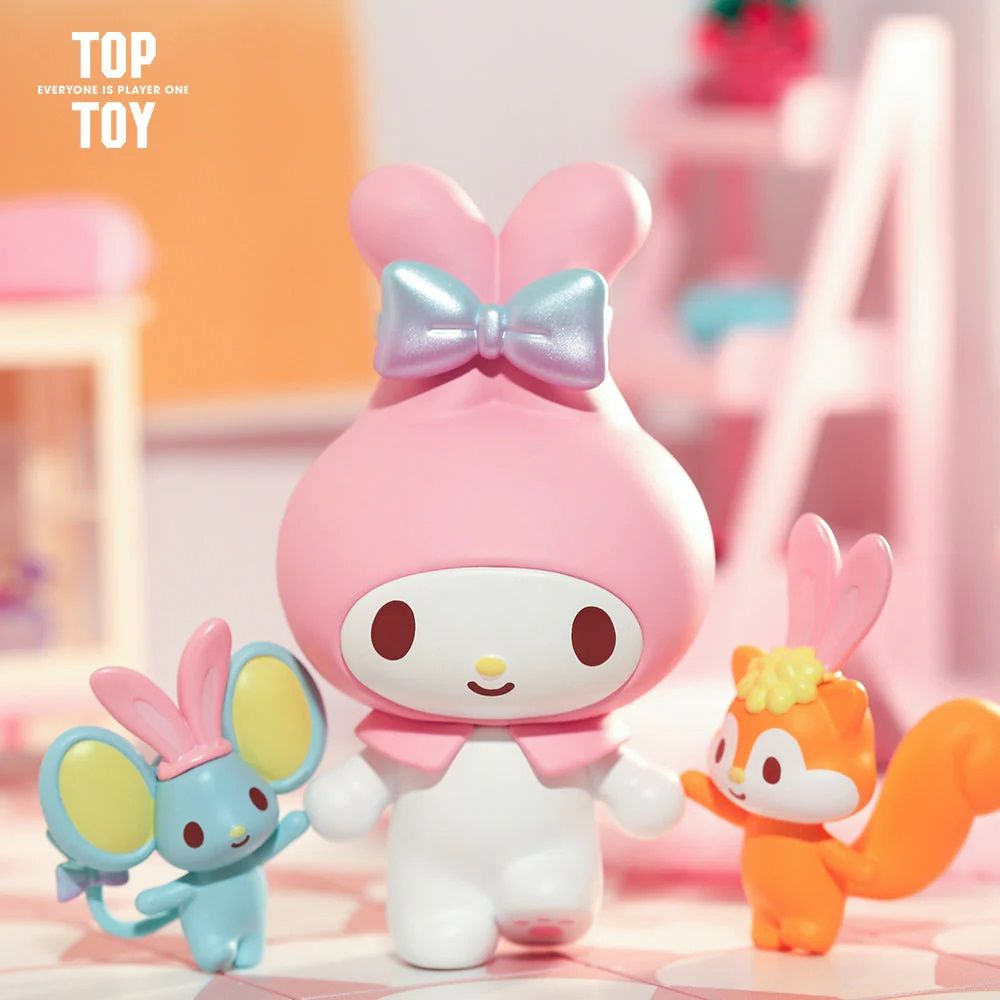  Mô hình đồ chơi Blind box Sanrio Characters Ears Tying Days Series (Ngày Vui Chơi Của Sanrio) - TOP TOY 