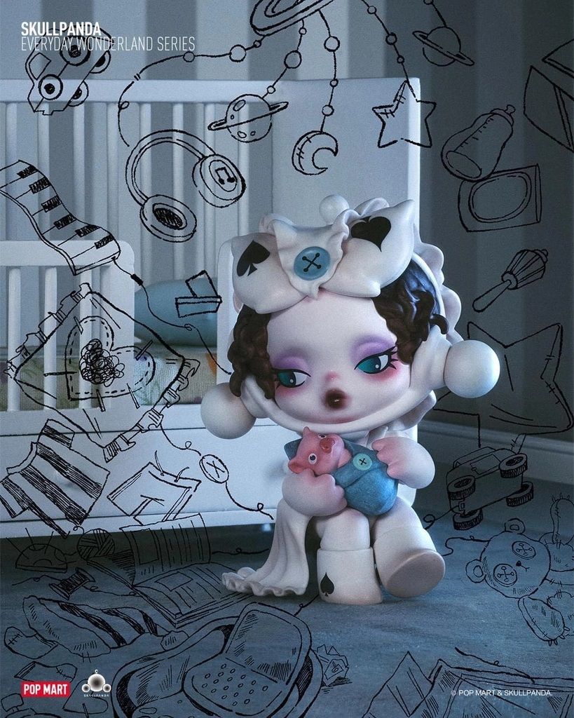 Mô hình đồ chơi Blind box Skull Panda Everyday Wonderland Series (Xứ Sở Thần Tiên Của Skull Panda) POP MART