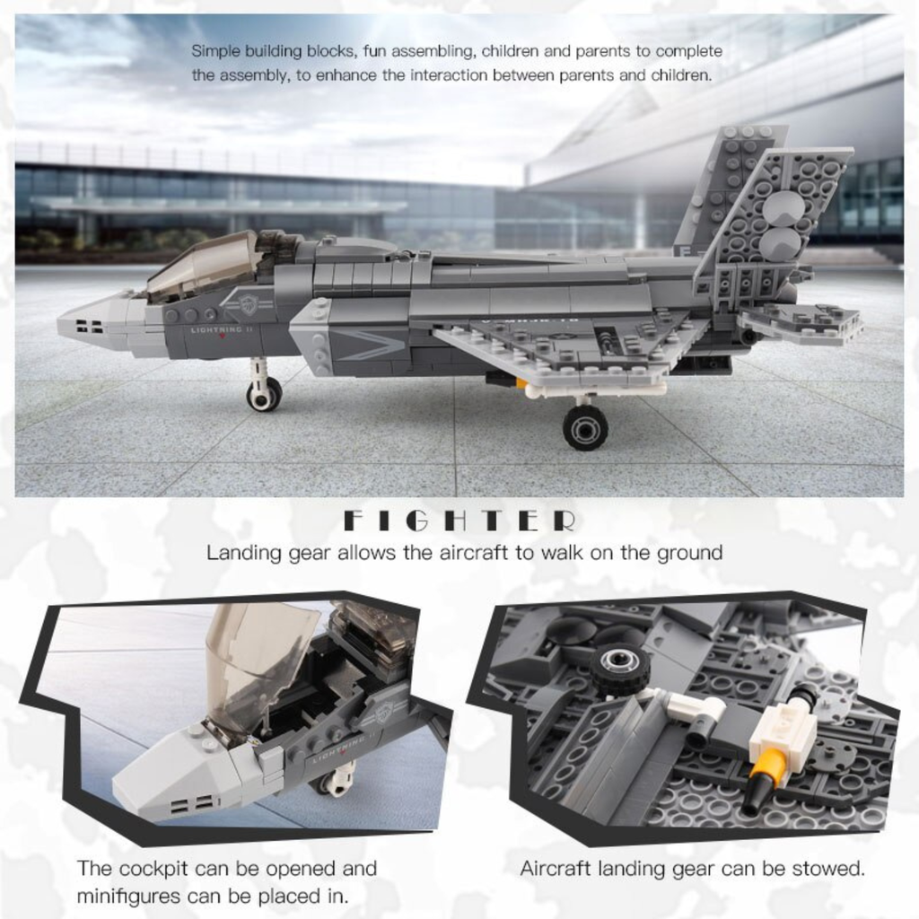 Bộ đồ chơi lắp ráp mô hình Máy Bay Chiến Đấu XINGBAO