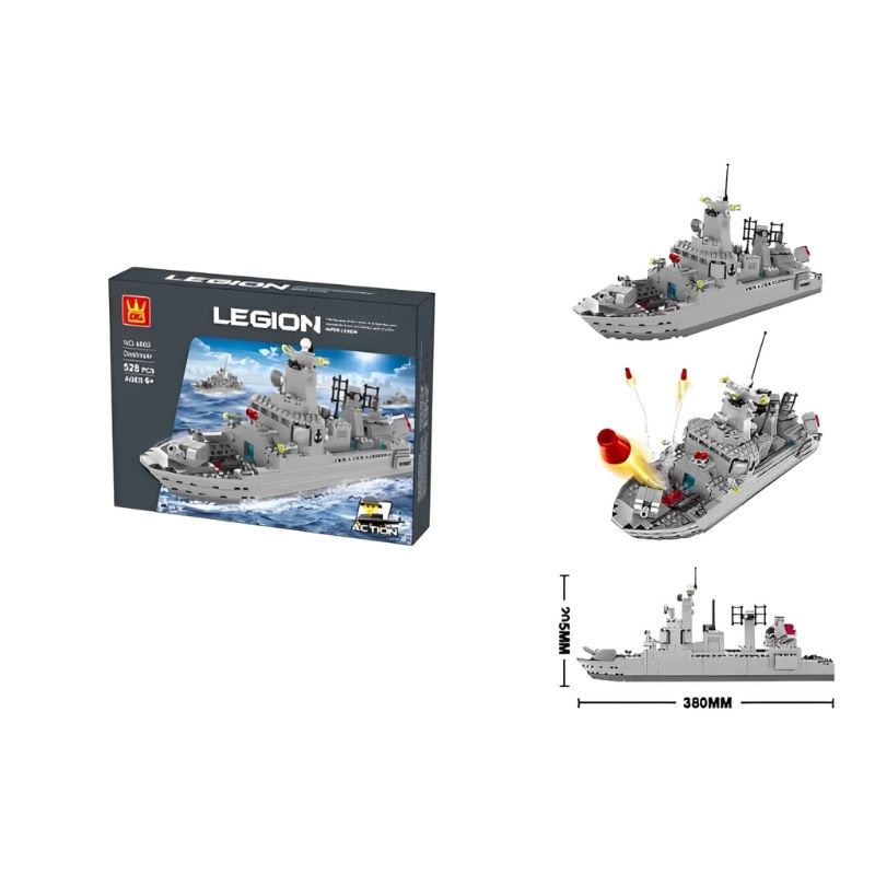 Bộ đồ chơi lắp ráp mô hình Tàu Chiến Legion WANGE