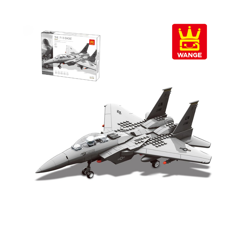 Bộ đồ chơi mô hình lắp ráp Máy bay chiến đấu F-15 Eagle Fighter Wange