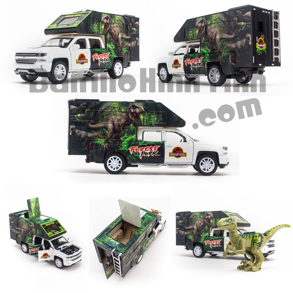 Bộ đồ chơi xe mô hình khủng long bảo chúa Jurassic World 1:32 CheZhi