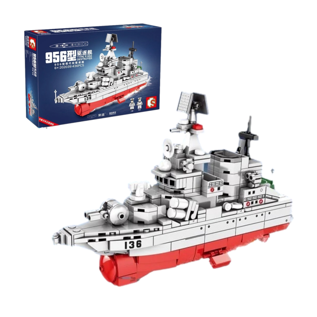 Đồ chơi xếp hình lego tàu chiến Sembo