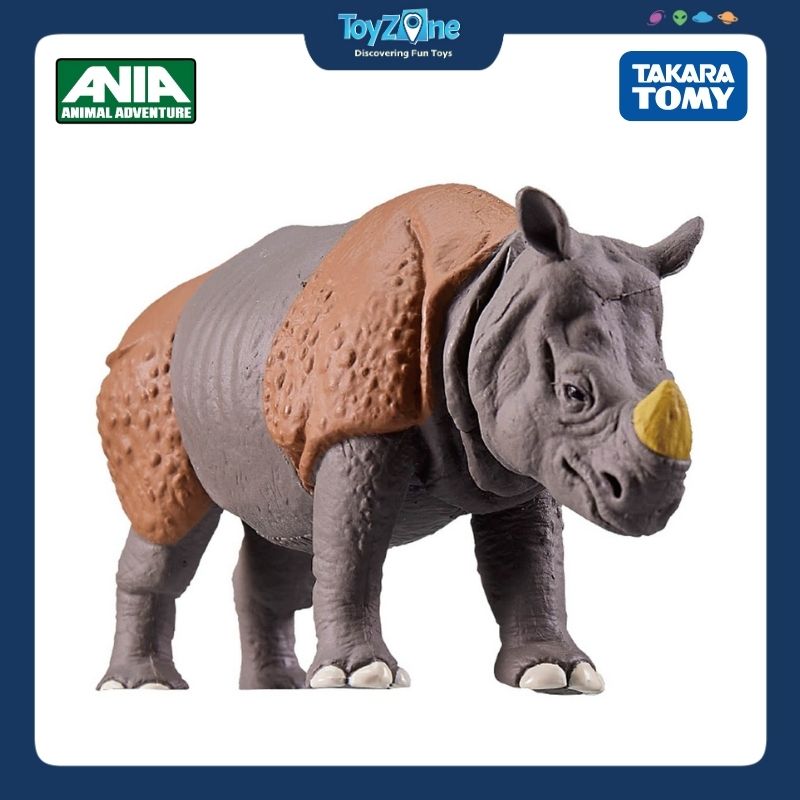 Mô hình đồ chơi Động Vật Tê Giác Ấn Độ ANIA Kingdom Cyrus ( Indian Rhino ) TAKARA TOMY
