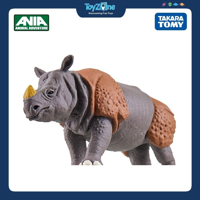 Mô hình đồ chơi Động Vật Tê Giác Ấn Độ ANIA Kingdom Cyrus ( Indian Rhino ) TAKARA TOMY