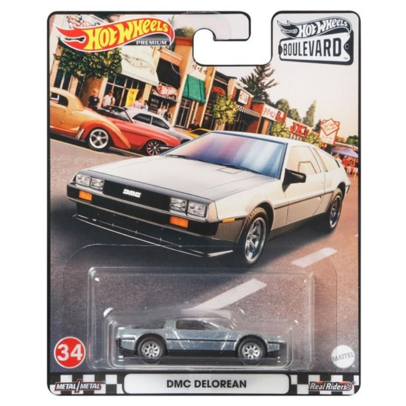  Mô hình xe DMC Delorean Boulevard Series 1:64  Hot Wheels Premium 