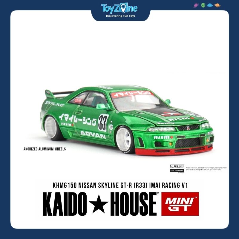 Mô hình xe Nissan Skyline GT-R ( R33 ) 1:64 KAIDO HOUSE x MiniGT