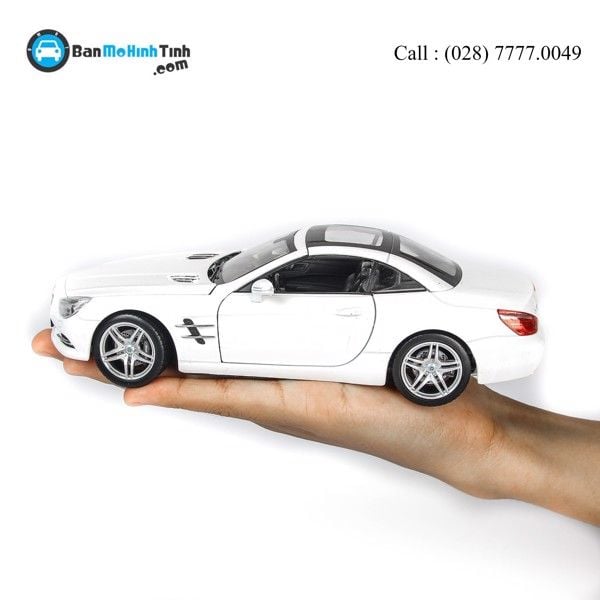 Mô hình xe Mercedes Benz SL500 White 1:24 Welly (7)
