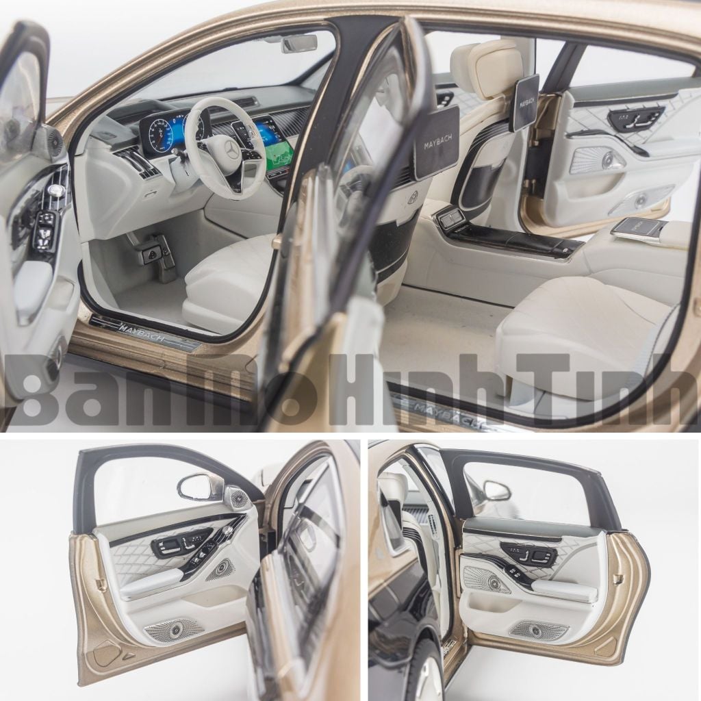 Mô hình xe Mercedes Maybach S680 W223 2021 1:18 Norev
