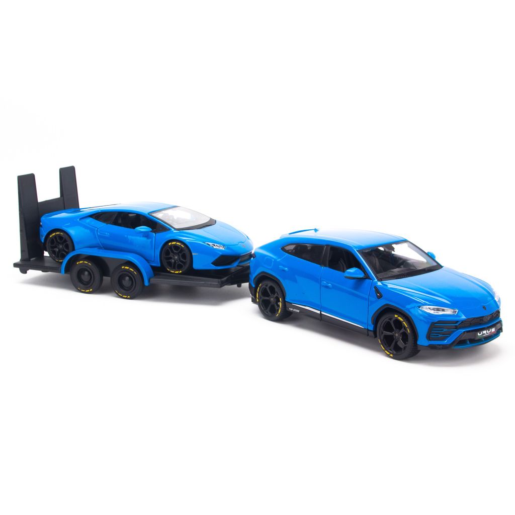  Mô hình xe Design Elite Transport - Lamborghini Urus + Huracan 1:24 Maisto 32753 