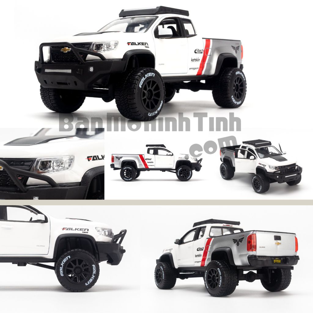 Mô hình xe Chevrolet Colorado ZR2 2017 Off Road 1:24 Maisto White (3)