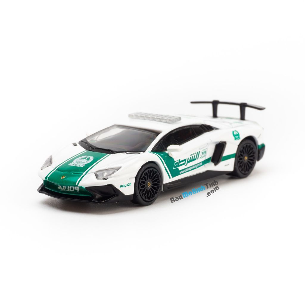  Mô hình xe Lamborghini Aventador Police LP750-4 1:64 Tarmac Works 