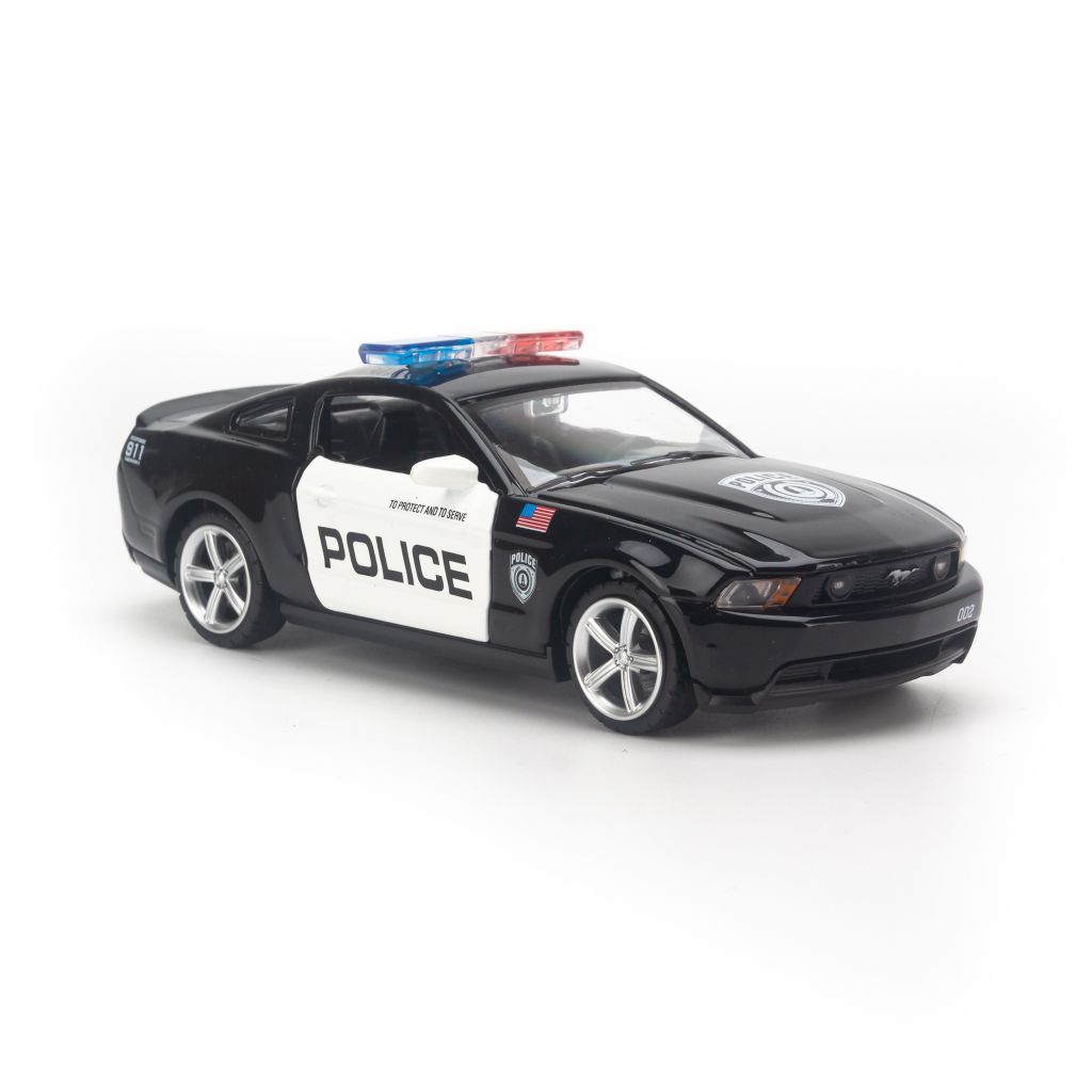  Mô hình xe Ford Mustang USA Police Black 1:32 UNI 