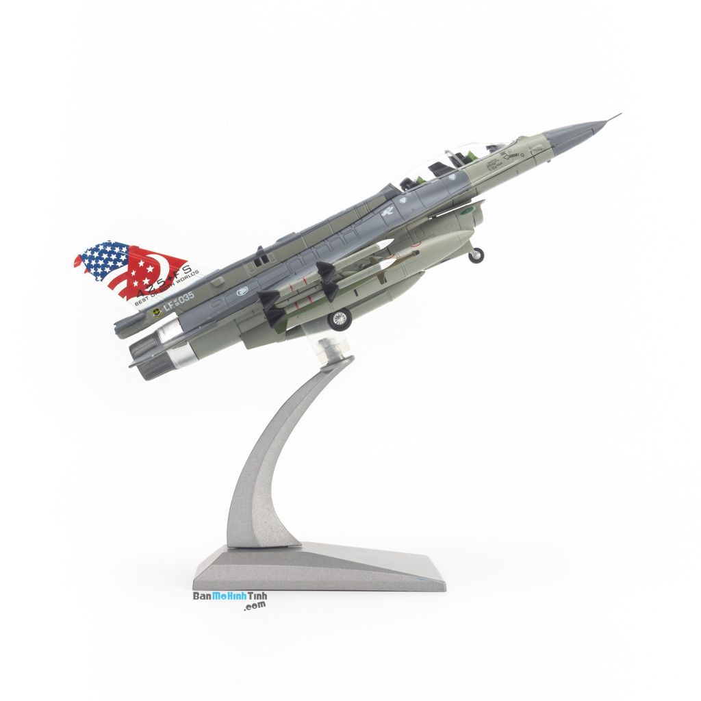 Mô hình máy bay quân sự General Dynamics F-16D Fighting Falcon US Air Force 1:100 JL Models (5)
