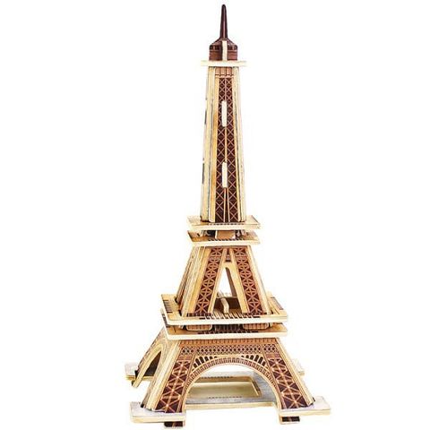 Mô hình gỗ lắp ráp 3D Tour Eiffel (Tháp Eiffel) (Mixed Color) - Robotime MJ201 – WP131