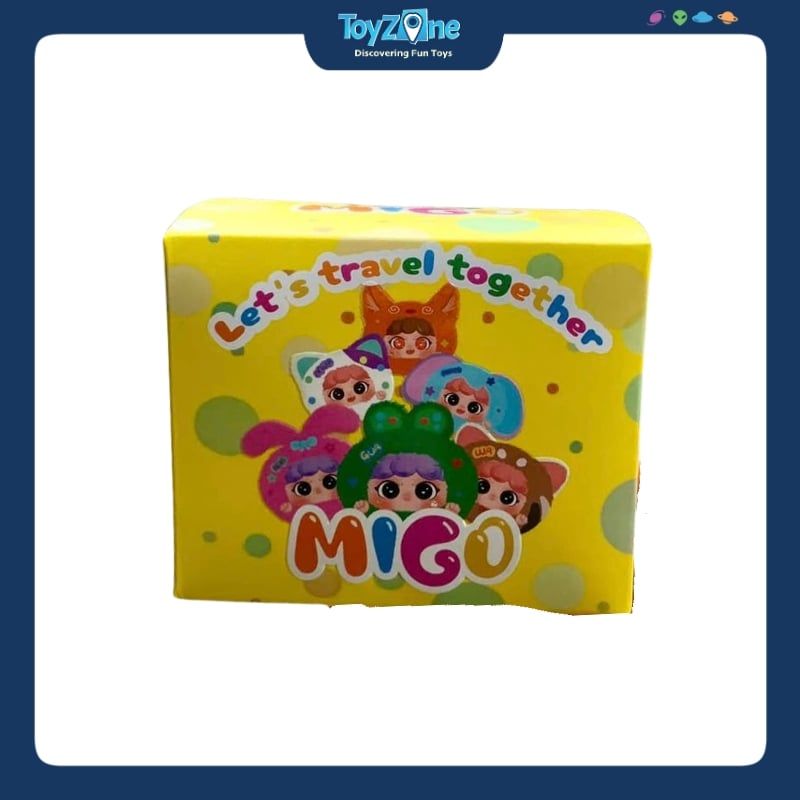 Mô hình Blind box Móc Khóa Gấu Bông Migo Let's Travel Together ( Cùng Nhau Du Lịch ) HAPPY GHOST