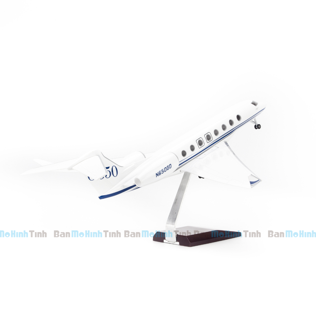 Mô hình máy bay Gulfstream G650ER lắp ráp có đèn 1:75