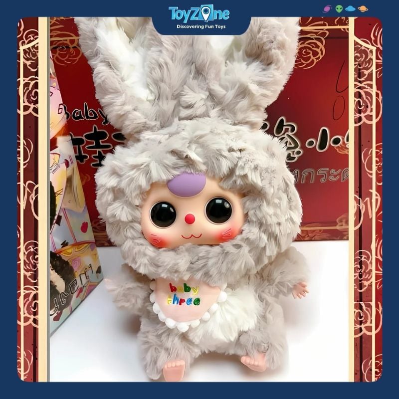 Mô hình  Blind box Gấu bông Baby Three Lily Rabbit Town Series ( Thỏ Thị Trấn ) BABY THREE