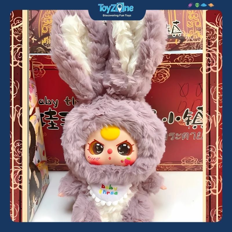 Mô hình  Blind box Gấu bông Baby Three Lily Rabbit Town Series ( Thỏ Thị Trấn ) BABY THREE
