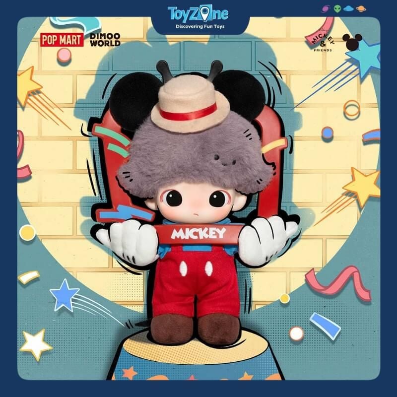  Mô hình Blind box Móc khóa Gấu bông Dimoo World x Disney Series POP MART 