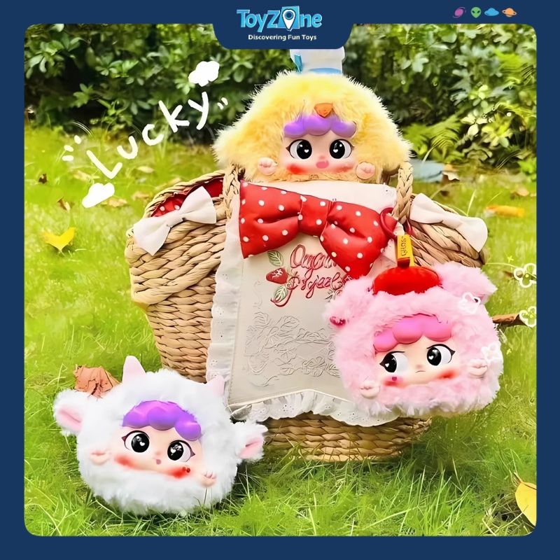 Mô hình Blind box Móc khóa Gấu bông Migo Zipper Animal Party ( Bữa Tiệc Động Vật ) HAPPY GHOST