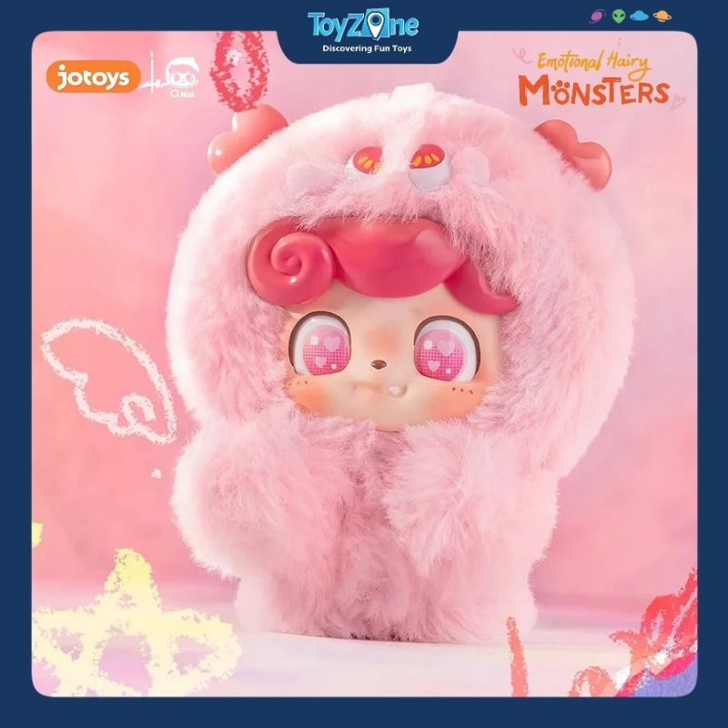  Mô hình Blind box Móc Khóa Gấu Bông QKid Emotional Hairy Monsters ( Cảm Xúc Quái Vật ) JOTOYS 