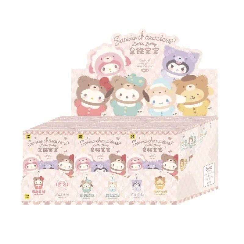 Mô hình Blind box Móc khóa Gấu Bông Sanrio Character Latte Baby TOP TOY