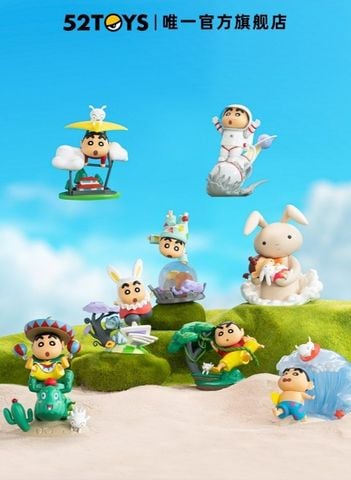 Mô hình đồ chơi Blind box Crayon Shin-chan Classic Scenes Series (Khung Cảnh Thường Ngày Của Shin) 52TOYS