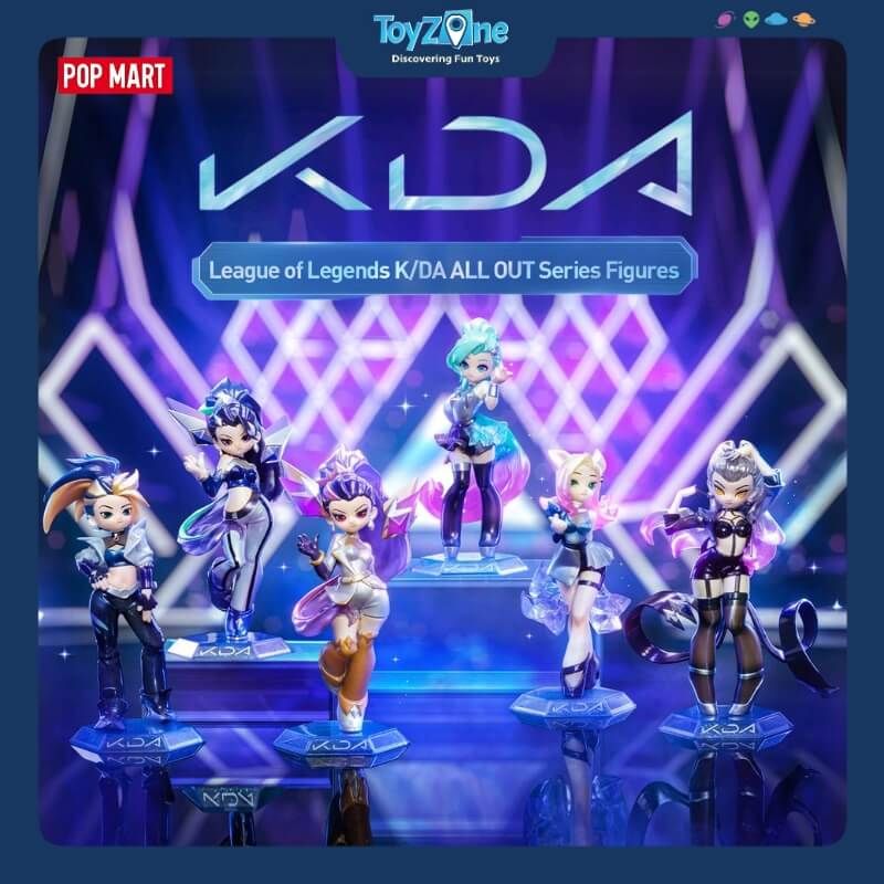 Mô hình đồ chơi Blind box League of Legends K/DA ALL OUT Series ( Liên Minh Huyền Thoại ) POP MART