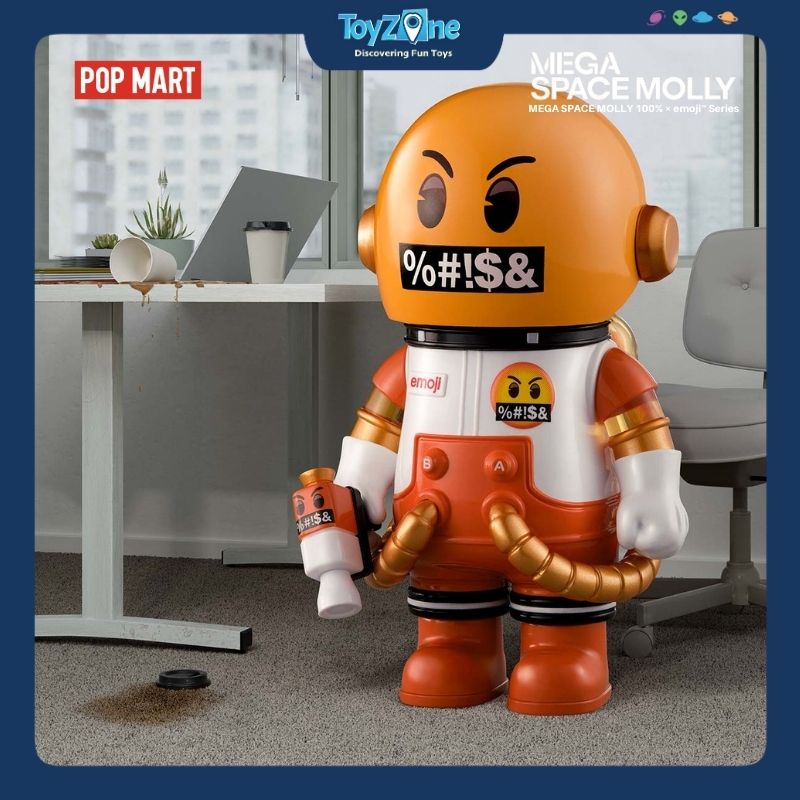 Mô hình đồ chơi Blind Box Mega Space Molly 100% × Emoji Series 4 POP MART