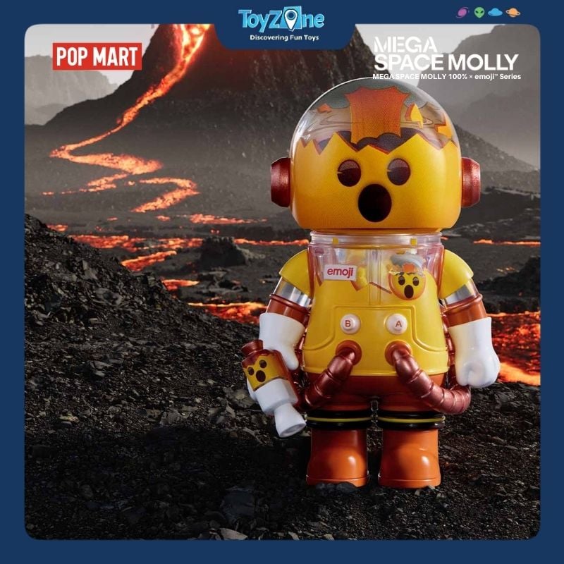 Mô hình đồ chơi Blind Box Mega Space Molly 100% × Emoji Series 4 POP MART